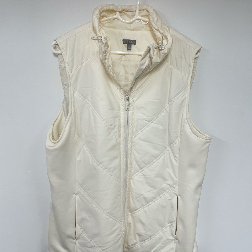 T by Talbots White Athletic Vest
